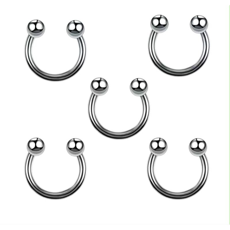Piercing Ferradura Orelha Cartilagem Nariz Boca Helix Aço Cirúrgico em Oferta na Shopee