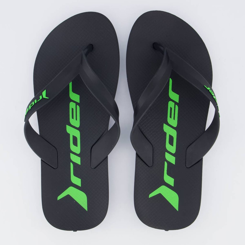 Chinelo Rider Feel Preto e Verde