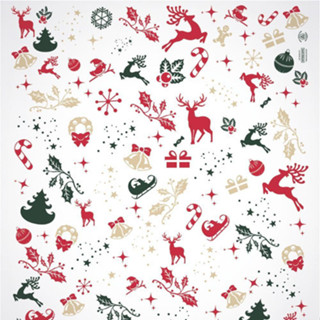 Papel Acoplado Para Lanches Hambúrguer Fast Food Natal 500un em Oferta na Shopee