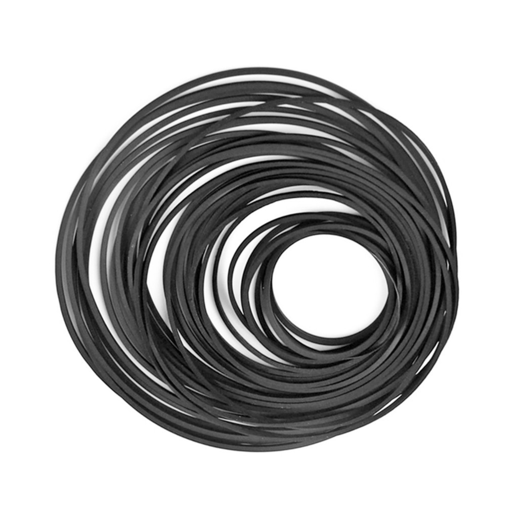 Kit 50 Correias Universal Toca Fita Tape Deck Walkman medidas entre 40 a 130mm dobrada por 1mm