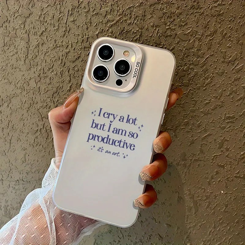 Capinha Capa Anti-impacto De Slogans Em Lnglês Para iPhone XS MAX XR 7/8 13 14 15 16 12 11 Pro Max Plus Normal Case em Oferta na Shopee