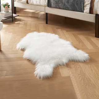 Tapete de Pelagem Sintetico Macio Elegante e Manta Decorativa