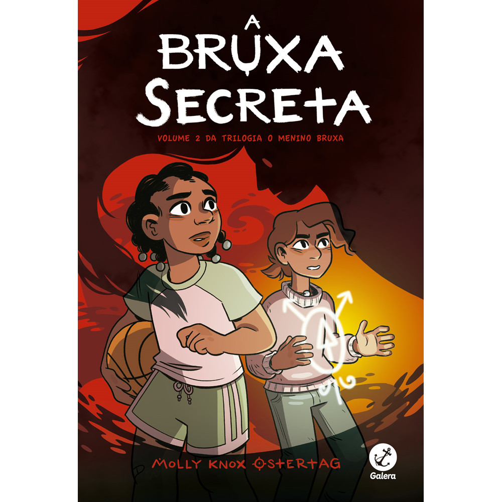 Capa do livro Comics - A bruxa secreta (Vol. 2 O Menino Bruxa) - por Molly Knox Ostertag - Editora Galera