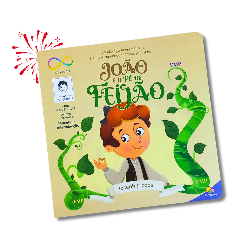 Livro Infantil Neurodiversidade - João e o Pé de Feijão - Contos Clássicos - História em Pictogramas em Oferta na Shopee