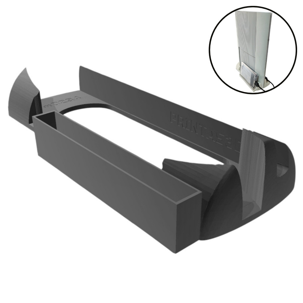 Suporte Stand Base Para Ps3 Super Slim Com Espaço HD SSD