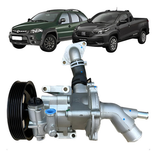 Bomba Direção Hidráulica + Bomba D'agua Etorq 1.6 1.8 16v em Oferta na Shopee