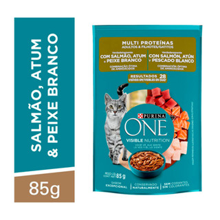 ONE GATOS MULTI PROTEINA ADLTO E FILH em Oferta na Shopee