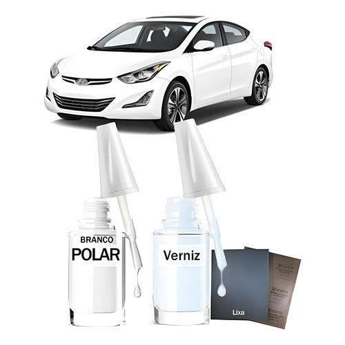 Tinta Tira Risco Hyundai Elantra Gls 2012 Branco Polar
