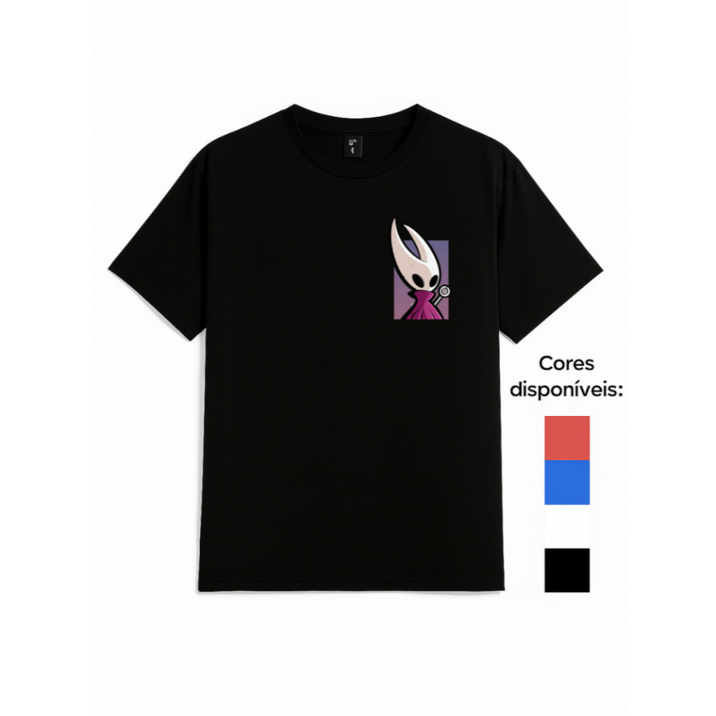 Camiseta Silksong Exclusiva Estampada Adulto Jogo T shirt Algodão Unissex Masculina Feminina Roupa Infantil