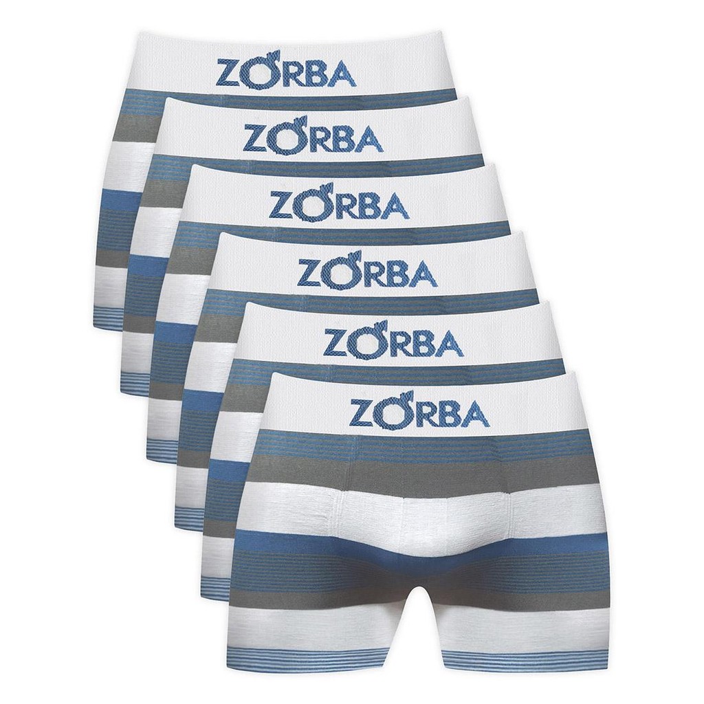 Kit 6 Cuecas Zorba Boxer Listrada 847 em Oferta na Shopee