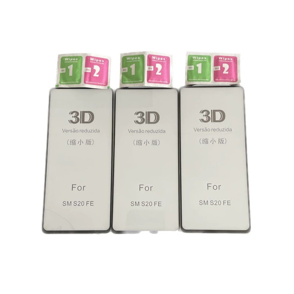 Películas Galaxy S20 FE 3 De Vidro 3D + Kit De Limpeza