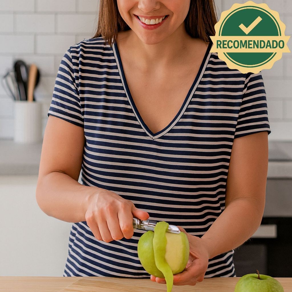 Descascador Aço Inox Profissional Legumes Frutas Batata Utensílio Cozinha Resistente Duráv...