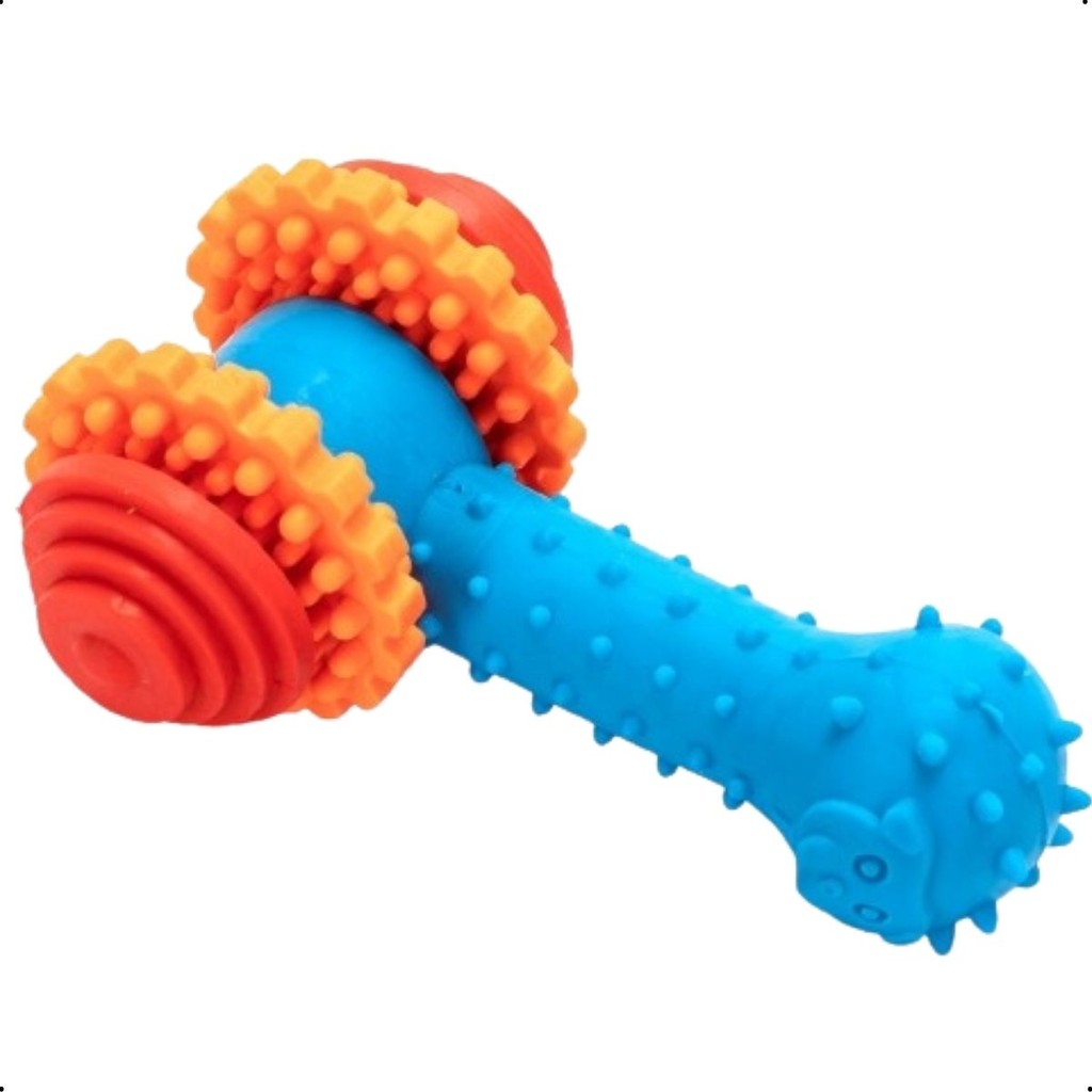 Brinquedo Para Pet em Borracha Formato de Marreta com Som – 11cm