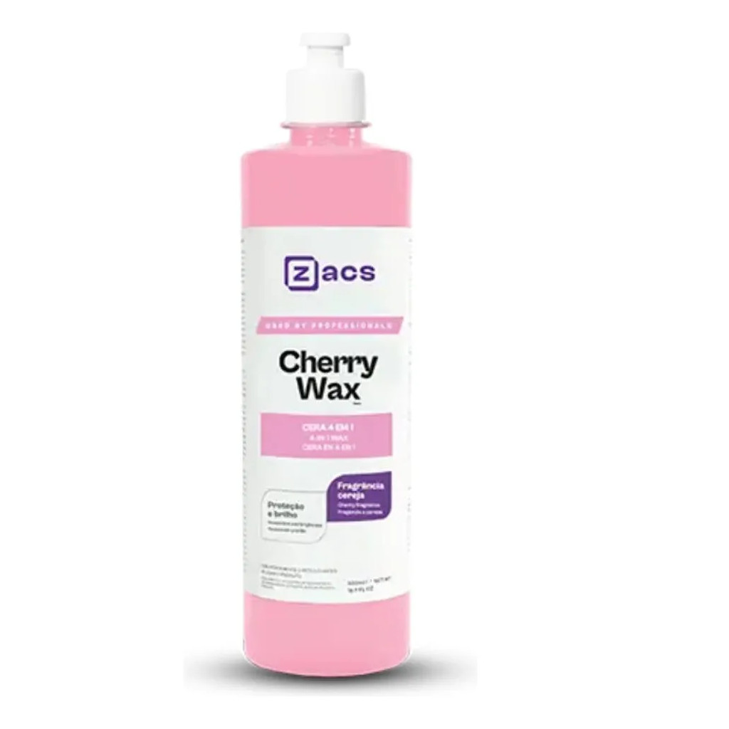 Cera Limpadora Cherry Wax 500ml Zacs em Oferta na Shopee