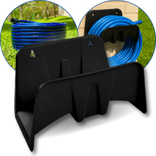 Suporte Preto para Mangueira de Jardim  - Capacidade Até 50 Metros em Oferta na Shopee