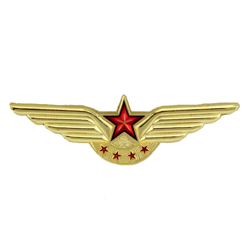 CAAC Chinês Civil Airlines Flight Badge Piloto Comemorativo Distintivo Unidade Broche de Metal Distintivo de Aeromoça