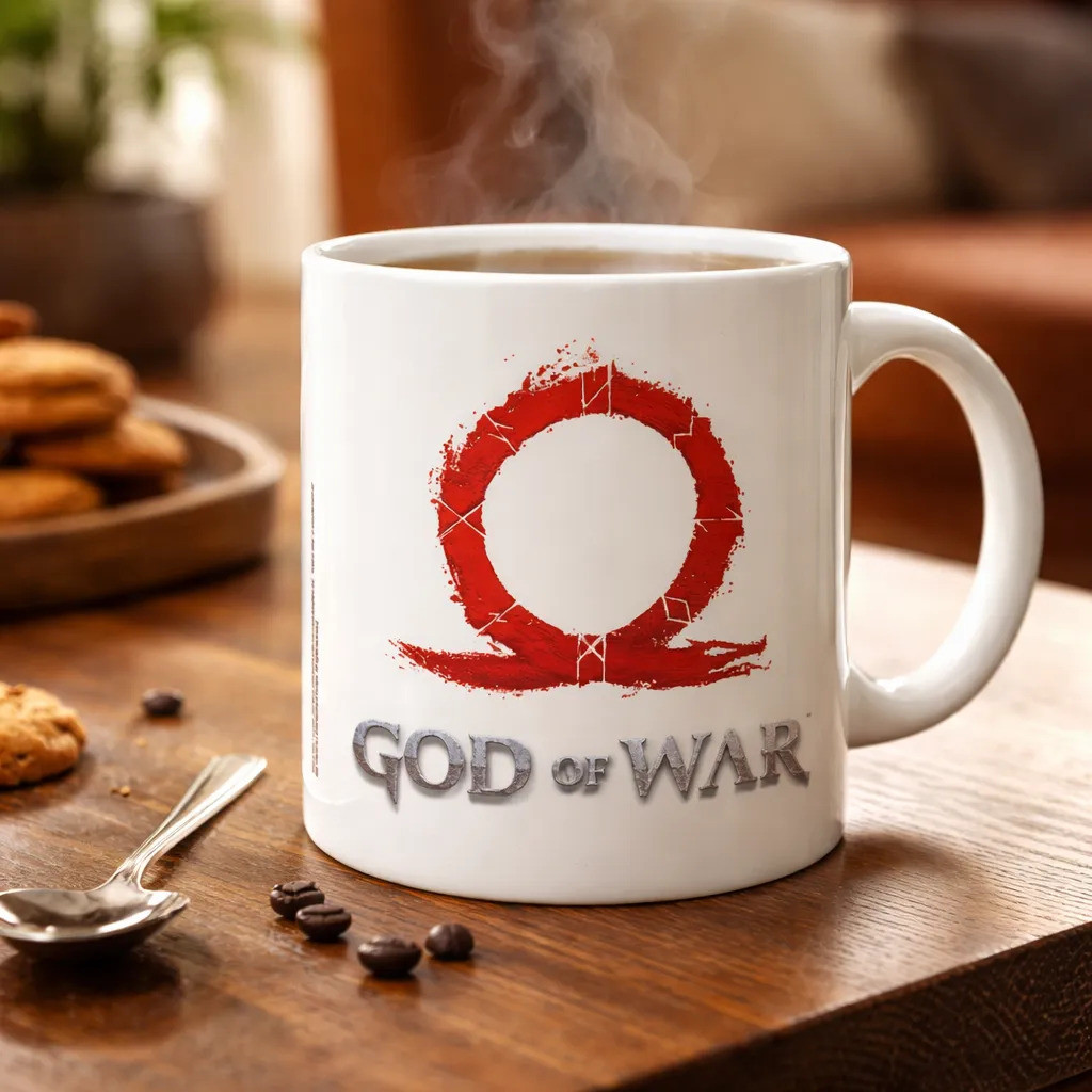 Caneca Playstation The Last Of Us God Of War Metal Gear Snak Branco God Of War