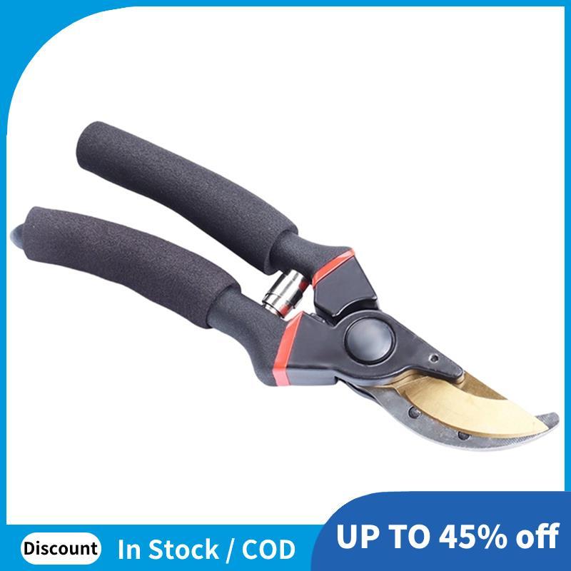 Cortador De Jardim Resistente Com Aderência Preta , 8.5 " , Tesoura De Poda Profissional , Ferramenta De Revestimento De