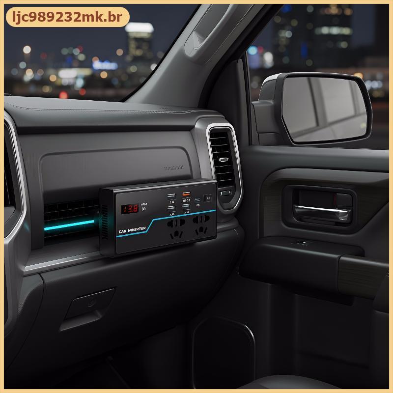 [MYBR] DC12V 24V Para AC110V 220V G9 Voltímetro Inversor 200W Conversor De Energia Carro Dispositivos Externos De RV Sol