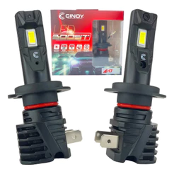 Lâmpada Ultra Led Boost Cinoy H7 6000 Lumens 6000k Só Plugar