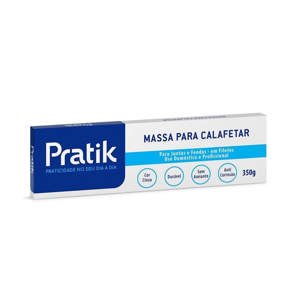 Massa para Calafetar Pratik Filete Cinza 350g