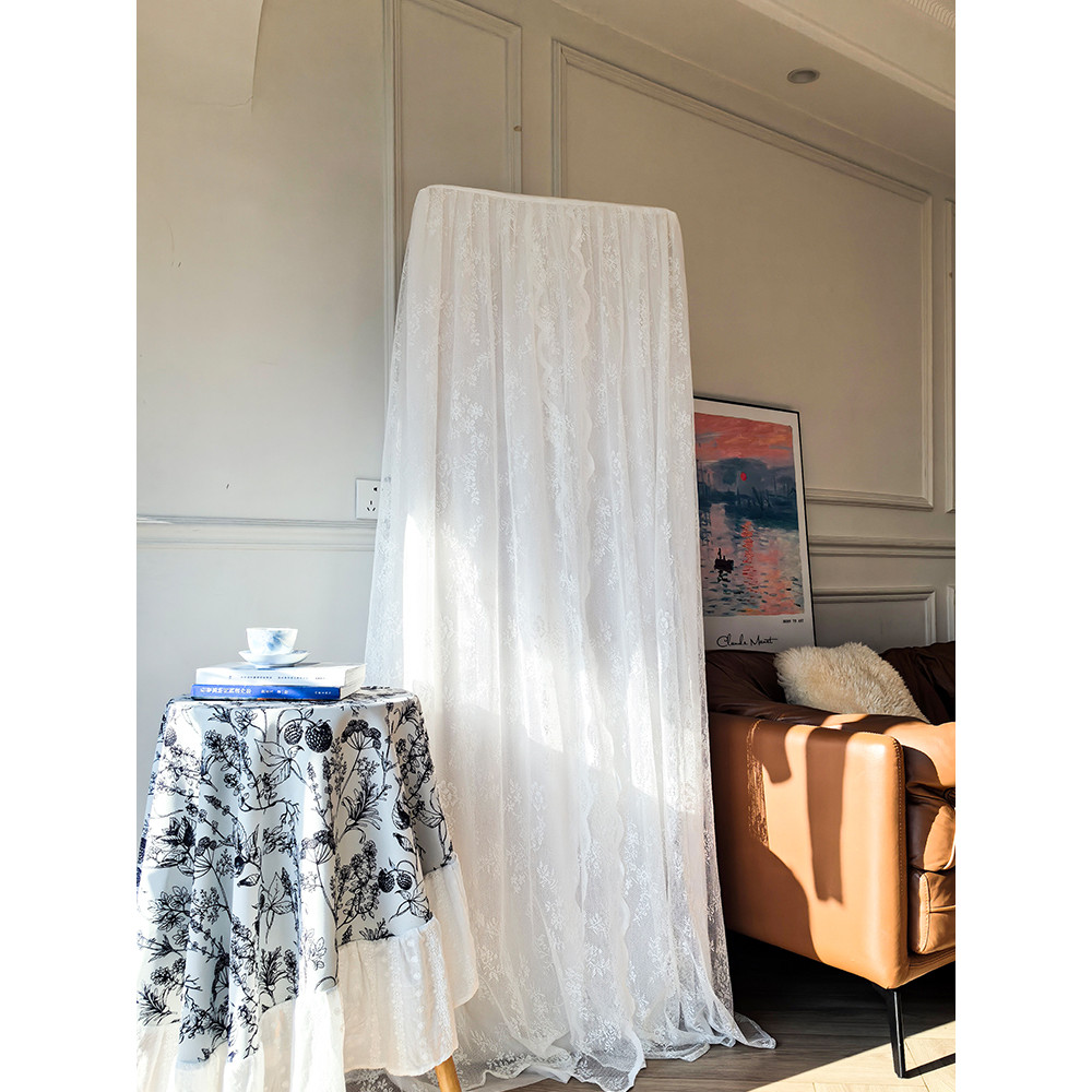 Novos produtos bota não leve vertical quadrado gabinete máquina Anti-poeira capa renda gaze ar condicionado capa adequad