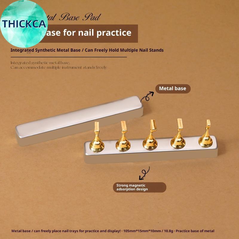 thickca Magnético Nail Art Ponta Falsa Suporte Display Para Prática Amostra Manicure Ferramenta De Treinamento br