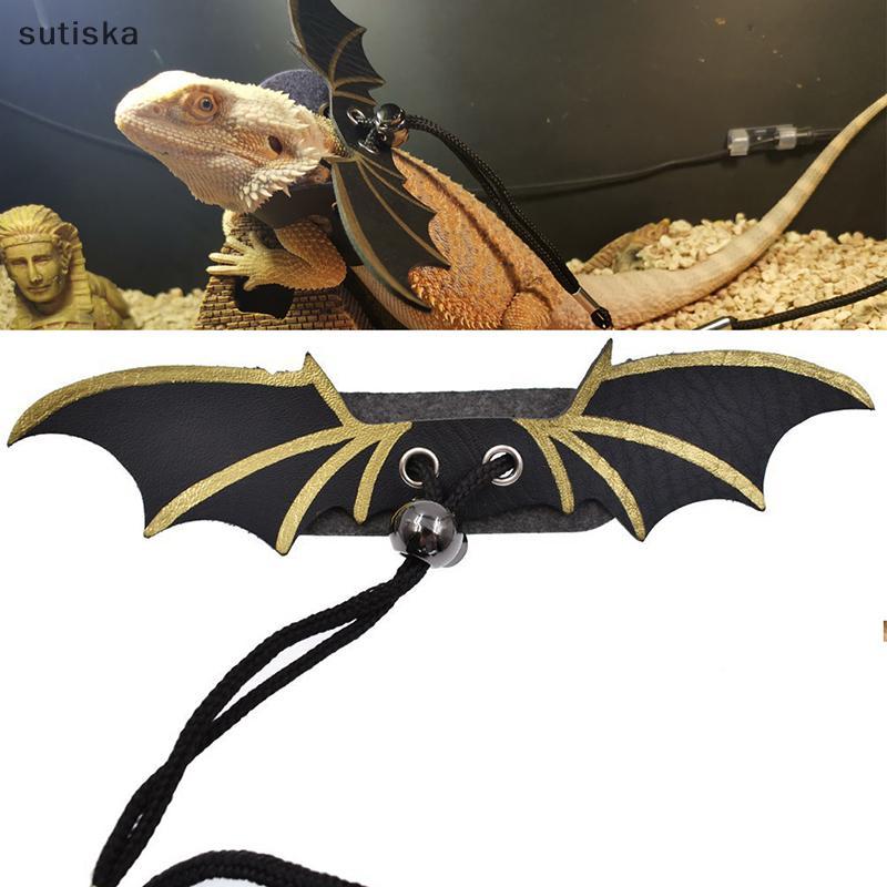 sutiska 4 Unidades Réptil Lagarto Geo Dragão Barbudo Arnês E Trela Alça Ajustável BR