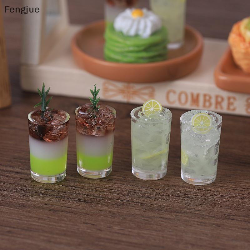 Fengjue 2 Pçs/Saco Brinquedo Em Miniatura Bebidas De Gelo Micro Paisagem Ornamentos Casa De Bonecas Brinquedos Acessório