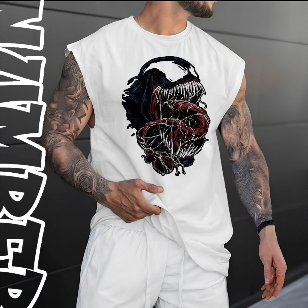Camiseta regata machao oversized masculino  Venom Spider man Homem Aranha em algodao unissex