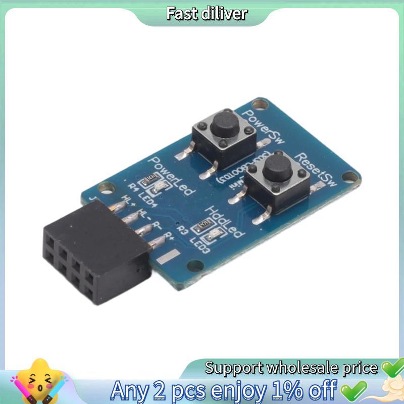 Placa De Teste De Inicialização Da-Mãe PC_Boot_Mini Botão Liga/Desliga Do PC De 9 Pinos Para