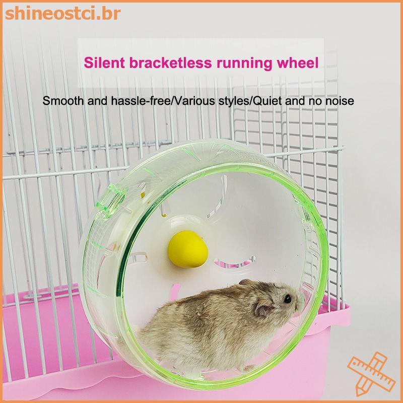 SHINE 1Pc Hamster Correndo Disco Brinquedo Silencioso Pequeno Animal De Estimação À Prova Dwaterproof Água Gaiola Rotati
