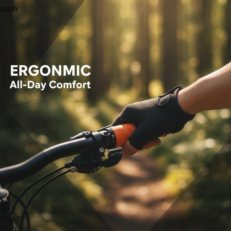 [sum] Capa Antiderrapante Para Guidão De Mountain Bike , Borracha Durável Confiável Uso Em Ciclismo Cross-Country Ao Ar
