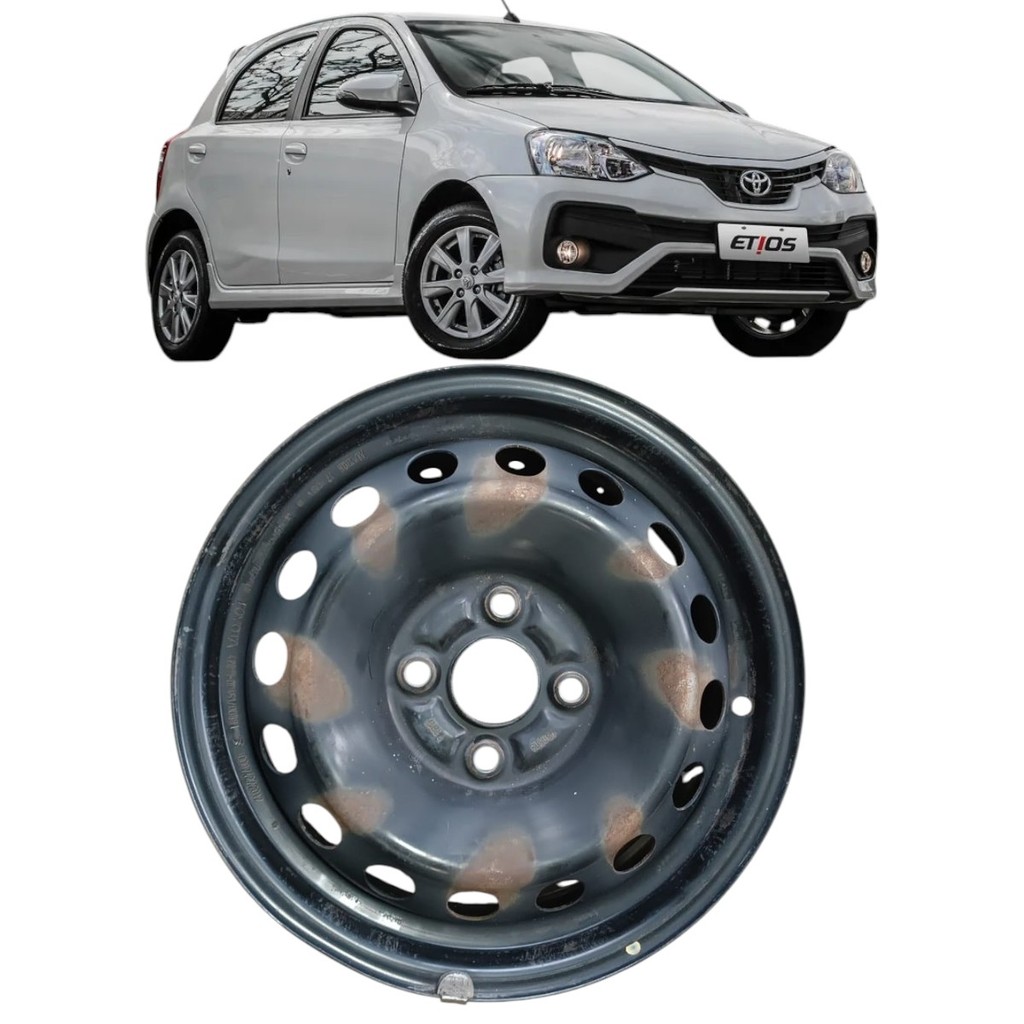 Roda de Ferro Aro 14 Toyota Etios Corolla Yaris Original Toyota