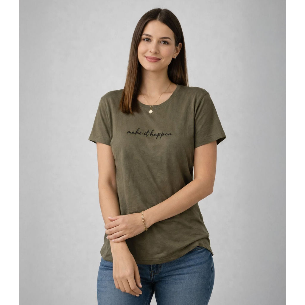 Blusa Feminina Estampa E Costa Maior Infinita Cor Verde