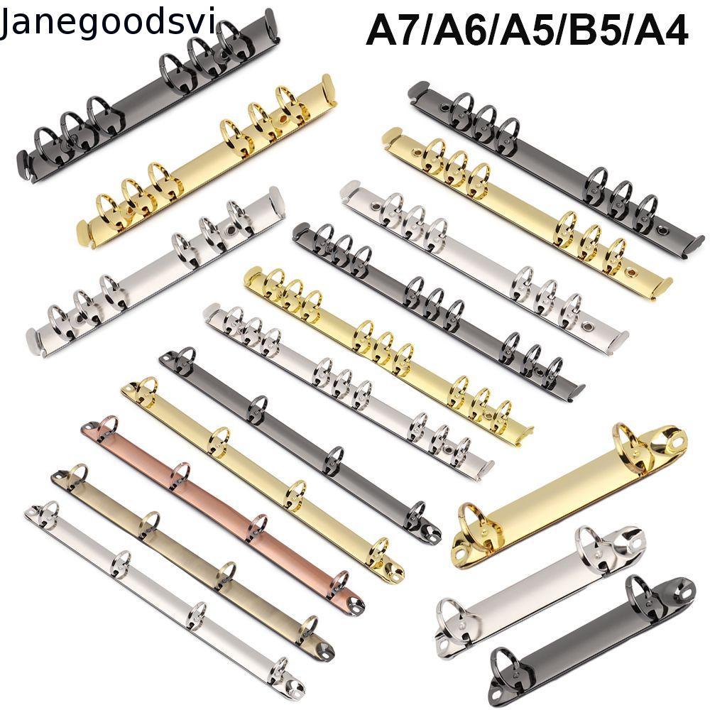 JANEGOODSVI Argola para Encadernação de Folhas Soltas, Acessório de Metal para Caderno DIY, Colorido