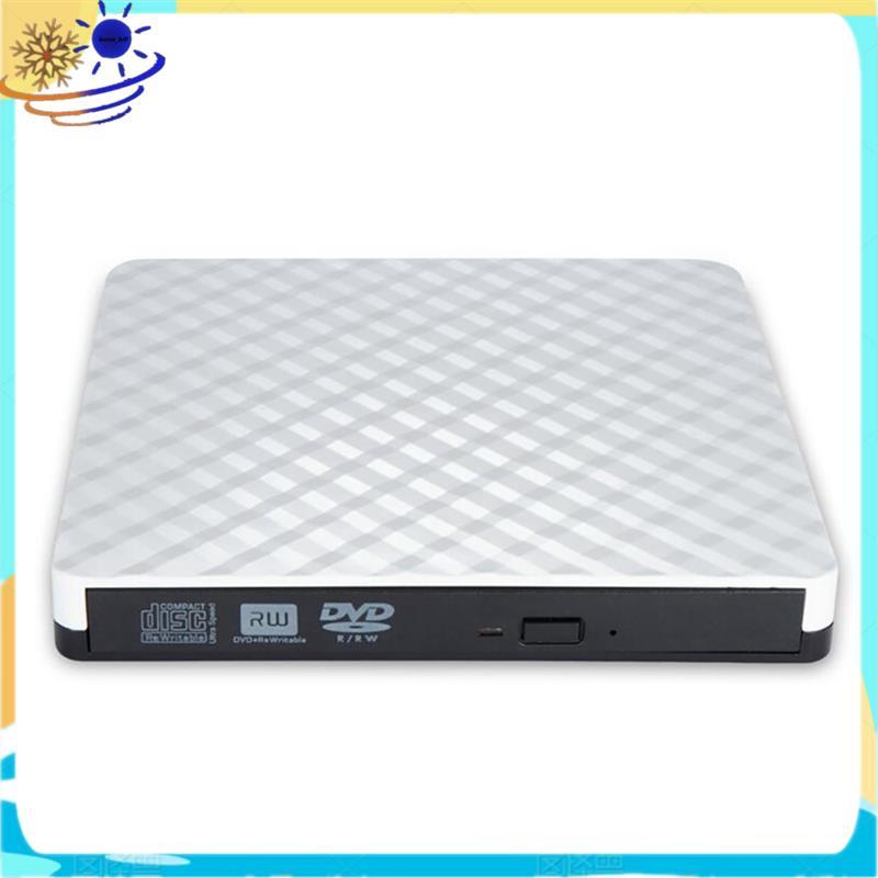 [Le's Shop] PC Laptop Externo USB 3.0 DVD RW Gravador De CD Portátil Unidade Óptica Leitor Bandeja