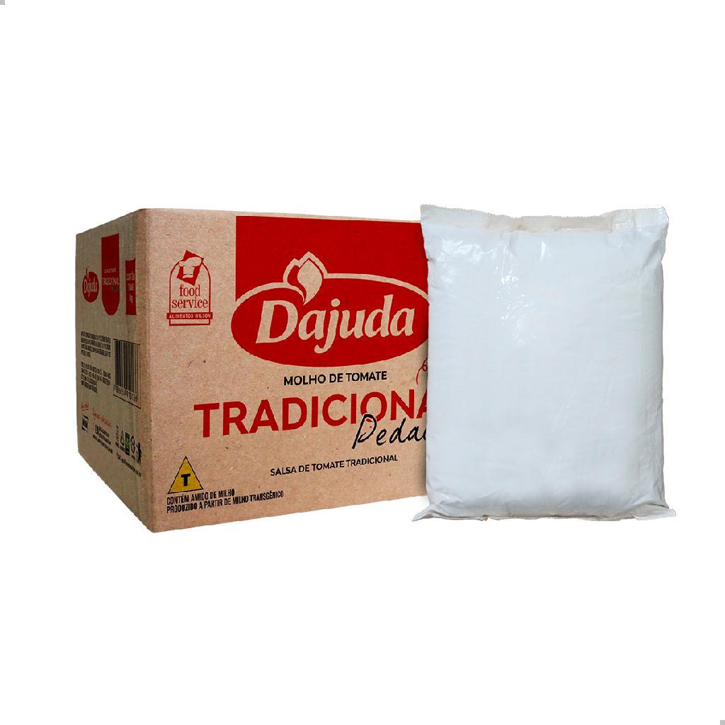 Molho de tomate tradicional com pedaços d'ajuda bisnaga 3 kg