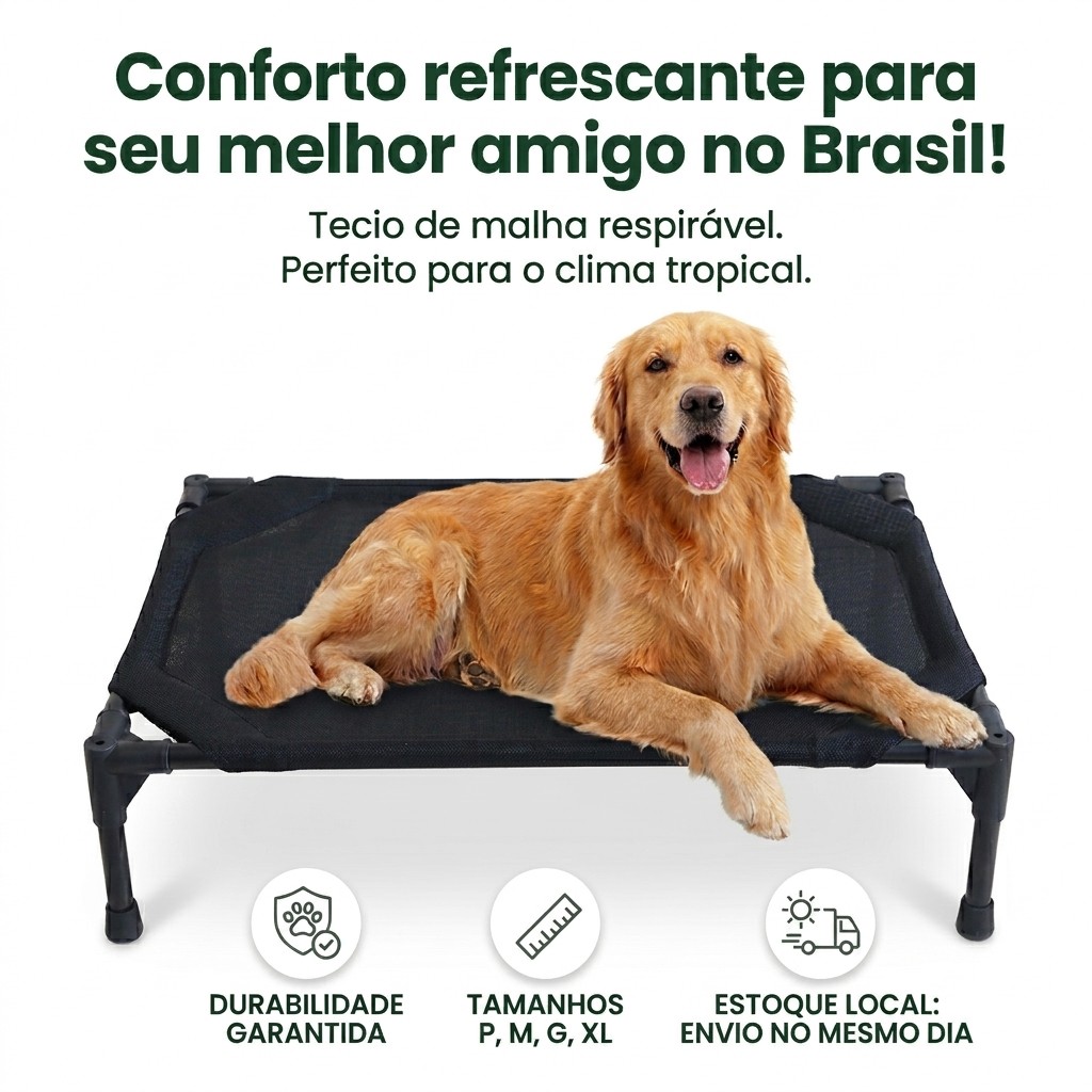 Cama Suspensa Ortopédica para Cães e Gatos