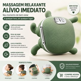 massegeador de pescoço 8 pontos aquecimento relaxamento tensão ombro mãos massagem alívio