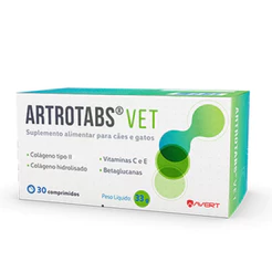 Suplemento Alimentar Artrotabs Vet com 30 Comprimidos Avert