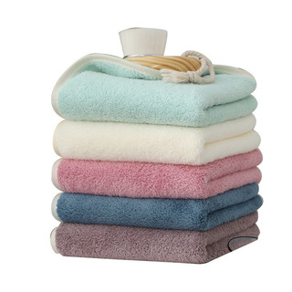 [Toque Macio] Toalha de Coral Fleece/Alta Absorção/Toalha para Rosto/Banho 30x60cm
