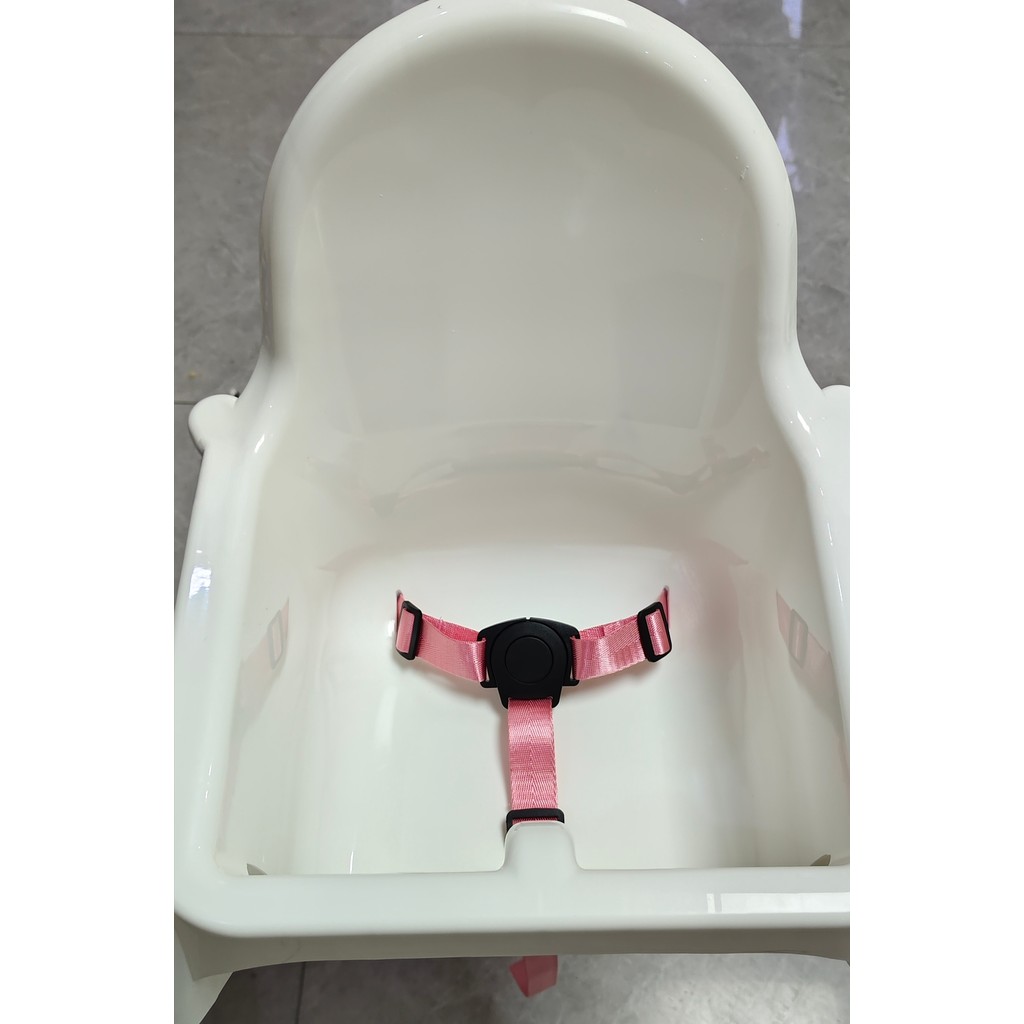 Cinto de segurança de três pontos para cadeira de jantar de bebê, cinto protetor Universal, acessórios para cadeira de j