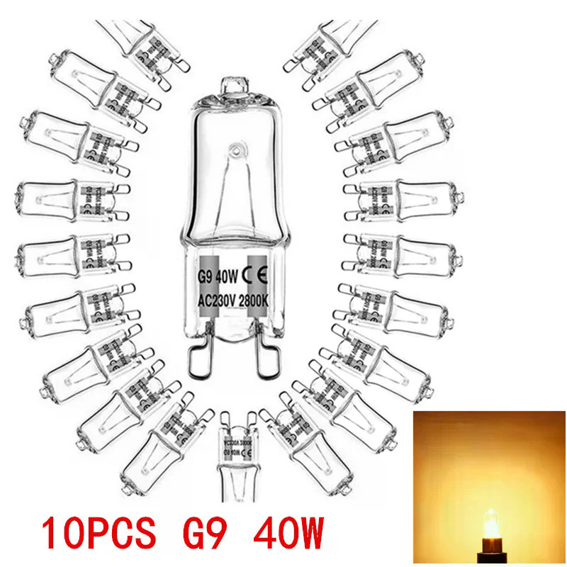 1 Peça G9 230V 25W/28W40W/60W Luz De Forno Resistente A Altas Temperaturas Lâmpada Halógena Para Geladeiras Fornos Venti