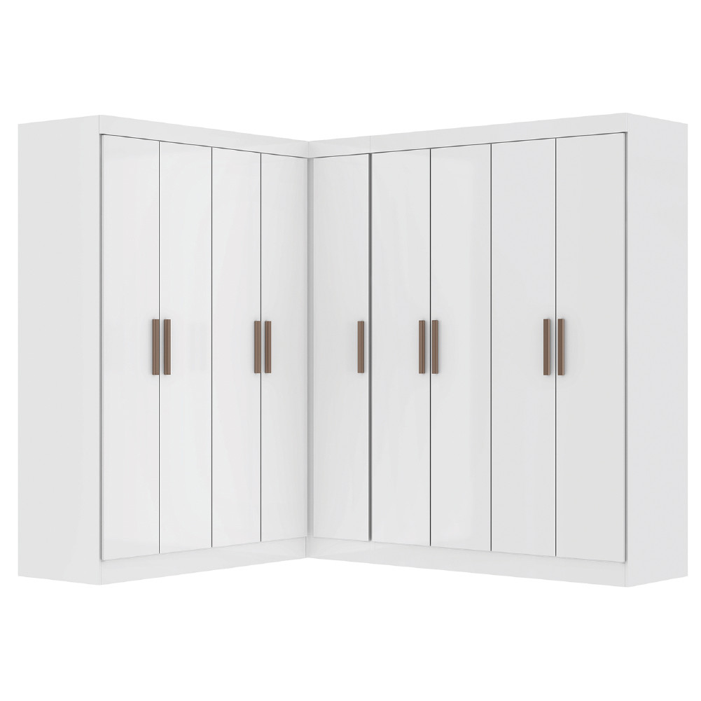 Quarto Modulado de Canto Madrid com 9 Portas Maxel