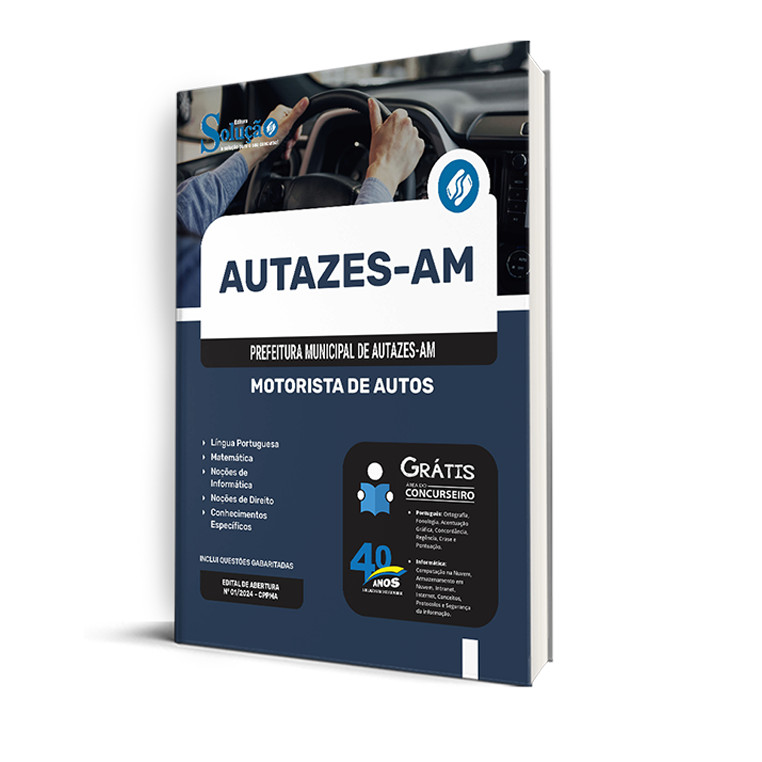Apostila Prefeitura de Autazes - AM  - Motorista de Autos