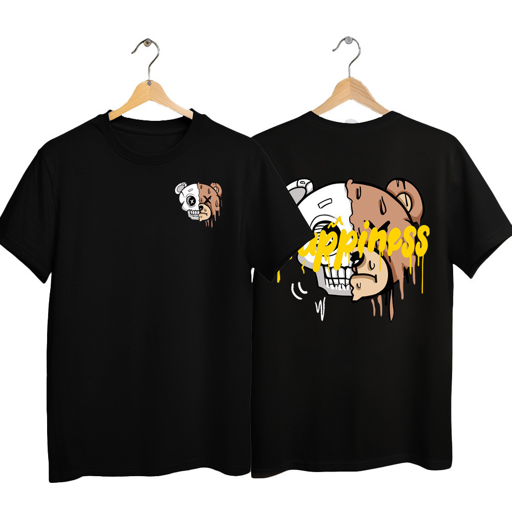 Camiseta Preta Infantil Juvenil Roupa de Estampas Diferentes Frete e Costas ColorFul 100% algodão