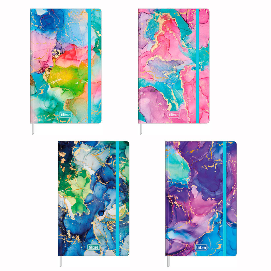 Caderno costurado grande sem pauta Fitto 80 folhas Trend 3 Tilibra