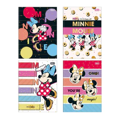 Caderno brochurão capa dura universitário 1x1 80 folhas Minnie Tilibra