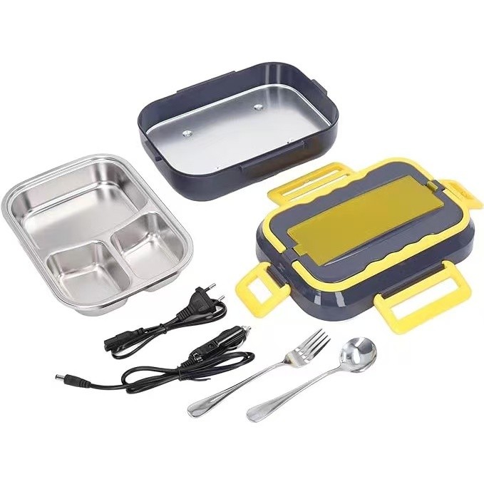 Marmita Elétrica Carro Casa Portátil Bivolt Automática 110v/ 220v E 12V/24V ( Electric Lunch Box)-ANG